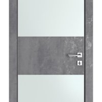 ШИ дверь DO-608 Бетон темный/Снег