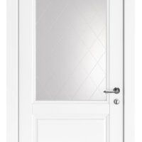 Дверь межкомнатная DO-SORENTO Белый бархат