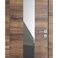 Дверь межкомнатная DO-510 Лофт темный/Зеркало