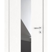 Дверь межкомнатная DO-510 Жемчуг/Зеркало