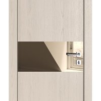 ШИ дверь DO-601 Ясень капучино/зеркало Бронза