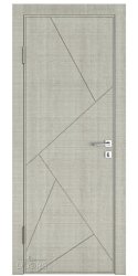 Дверь межкомнатная Прима Серый дуб