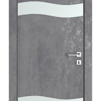 ШИ дверь DO-603 Бетон темный/Снег