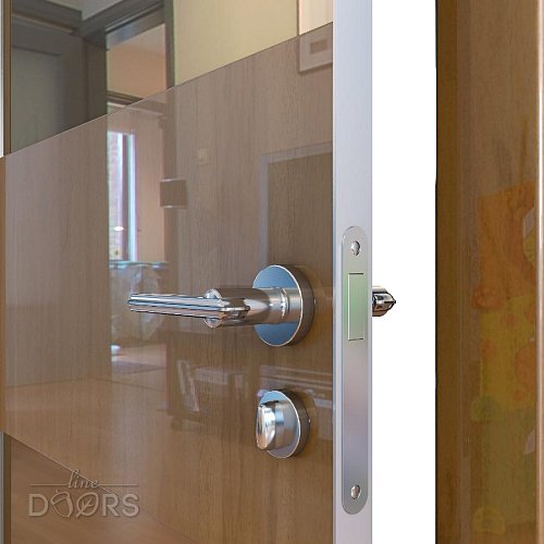 Дверь межкомнатная DO-508 Анегри темный/зеркало Бронза