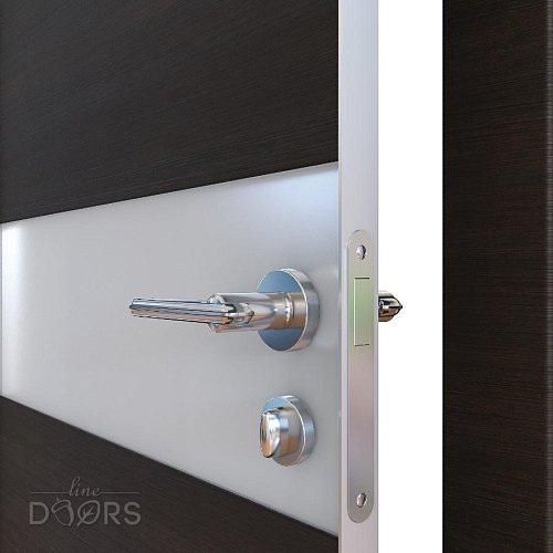 ШИ дверь DO-609 Венге горизонтальный/Снег