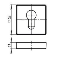 Накладка Armadillo (Армадилло) под цилиндр ET.K.USQ52 (ET USQ) BB-17 коричневая бронза