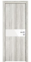 Дверь межкомнатная DO-509 Айс/стекло Белое