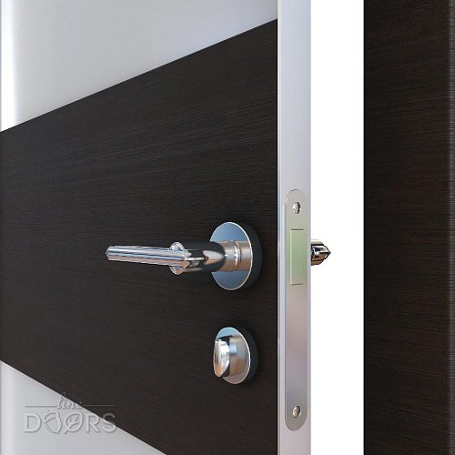 ШИ дверь DO-608 Венге горизонтальный/Снег