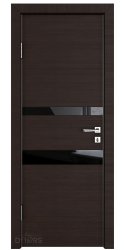 Дверь DO-512 Венге горизонтальный/стекло Черное