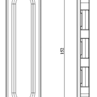 Ручка-купе овал, цвет черный