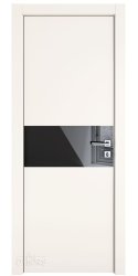 Дверь межкомнатная DO-501 Сливки/стекло Черное Дверь межкомнатная DO-501 Сливки/стекло Черное