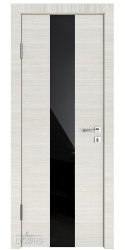 ШИ дверь DO-610 Ива светлая/стекло Черное