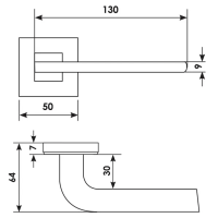 Дверная ручка SPUTNIK S5 OSA