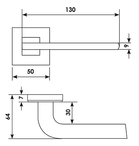 Дверная ручка SPUTNIK S5 OSA