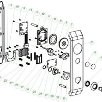 Электронный гостиничный замок HSU-9938-S