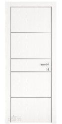 Дверь межкомнатная DG-517 Жемчуг/молдинги светлые