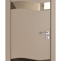 Дверь межкомнатная DO-503 Латте софт/зеркало Бронза