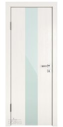 Дверь межкомнатная DO-510 Белый ясень/стекло Белое