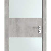 Дверь межкомнатная DO-508 Бетон светлый/Снег