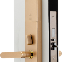 Электронный гостиничный онлайн замок HSU-9910BT-YG