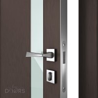 ШИ дверь DO-607 Бронза/стекло Белое