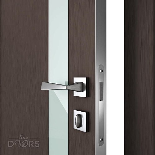 ШИ дверь DO-607 Бронза/стекло Белое