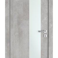 Дверь межкомнатная DO-504 Бетон светлый/Снег