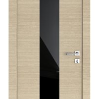 Дверь межкомнатная DO-510 Неаполь/стекло Черное