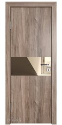 ШИ дверь DO-601 Орех седой светлый/зеркало Бронза