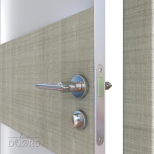 Дверь межкомнатная DO-508 Серый дуб/Снег