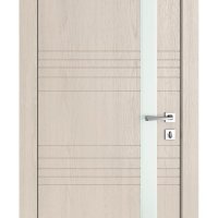Дверь межкомнатная DO-514 Ясень капучино/Снег