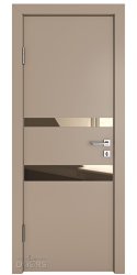 ШИ дверь DO-612 Латте софт/зеркало Бронза