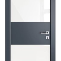 Дверь межкомнатная DO-508 Мэджик ПЭТ/стекло Белое