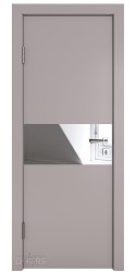 ШИ дверь DO-601 Серый бархат/Зеркало