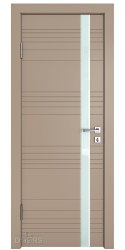 Дверь межкомнатная DO-514 Латте софт/стекло Белое