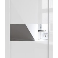 Дверь межкомнатная DO-501 Серый глянец/Зеркало