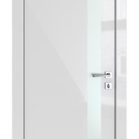 ШИ дверь DO-607 Серый глянец/Снег