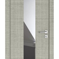 Дверь межкомнатная DO-510 Серый дуб/Зеркало