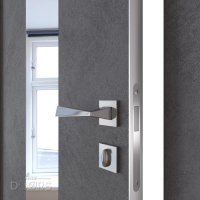 Дверь межкомнатная DO-510 Бетон темный/Зеркало