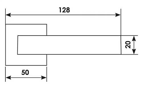 Дверная ручка FIORD-S5 CRO