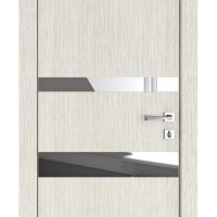 ШИ дверь DO-612 Белая лиственница/Зеркало