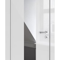 ШИ дверь DO-610 Серый глянец/Зеркало