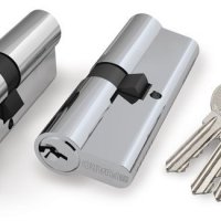 Цилиндровый Fuaro (Фуаро) механизм (100 ZA/60) 1000ZAKey60(25+10+25) CP хром 5Key