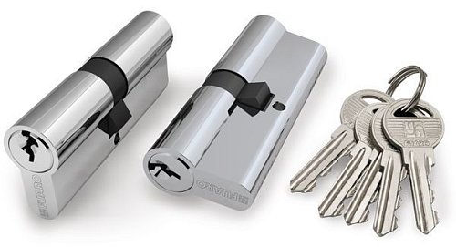 Цилиндровый Fuaro (Фуаро) механизм (100 ZA/60) 1000ZAKey60(25+10+25) CP хром 5Key