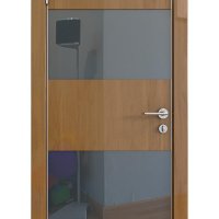 Дверь межкомнатная DO-508 Анегри темный/стекло Черное