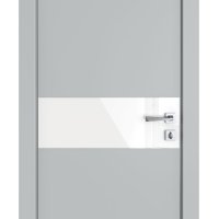 ШИ дверь DO-609 Силк маус/стекло Белое