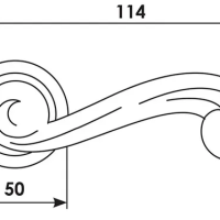 Дверная ручка CC-1 OBA