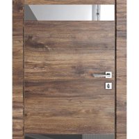 Дверь межкомнатная DO-502 Лофт темный/Зеркало