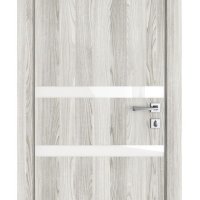 Дверь межкомнатная DO-513 Айс/стекло Белое