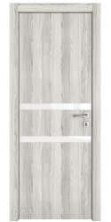 Дверь межкомнатная DO-513 Айс/стекло Белое